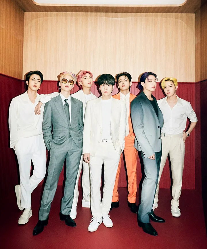 BTS Butter Photoshoot in elevator